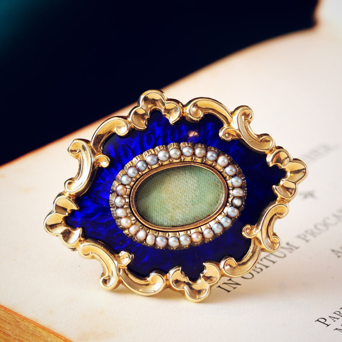 Victorian Enamel Brooch