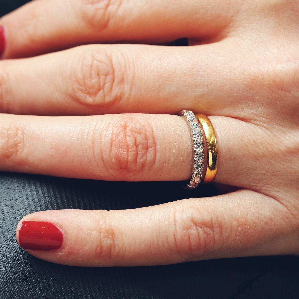 18ct White Gold Diamond Half Eternity Band